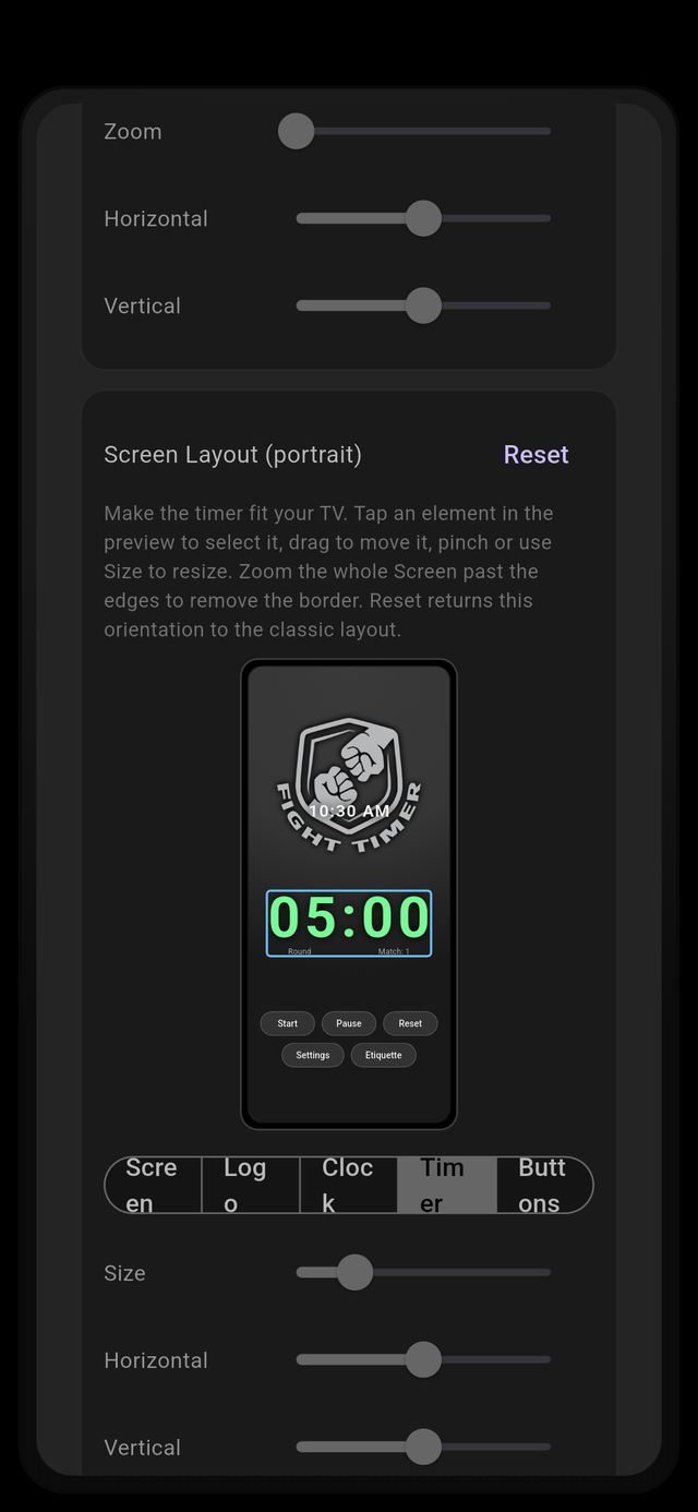Screen layout editor